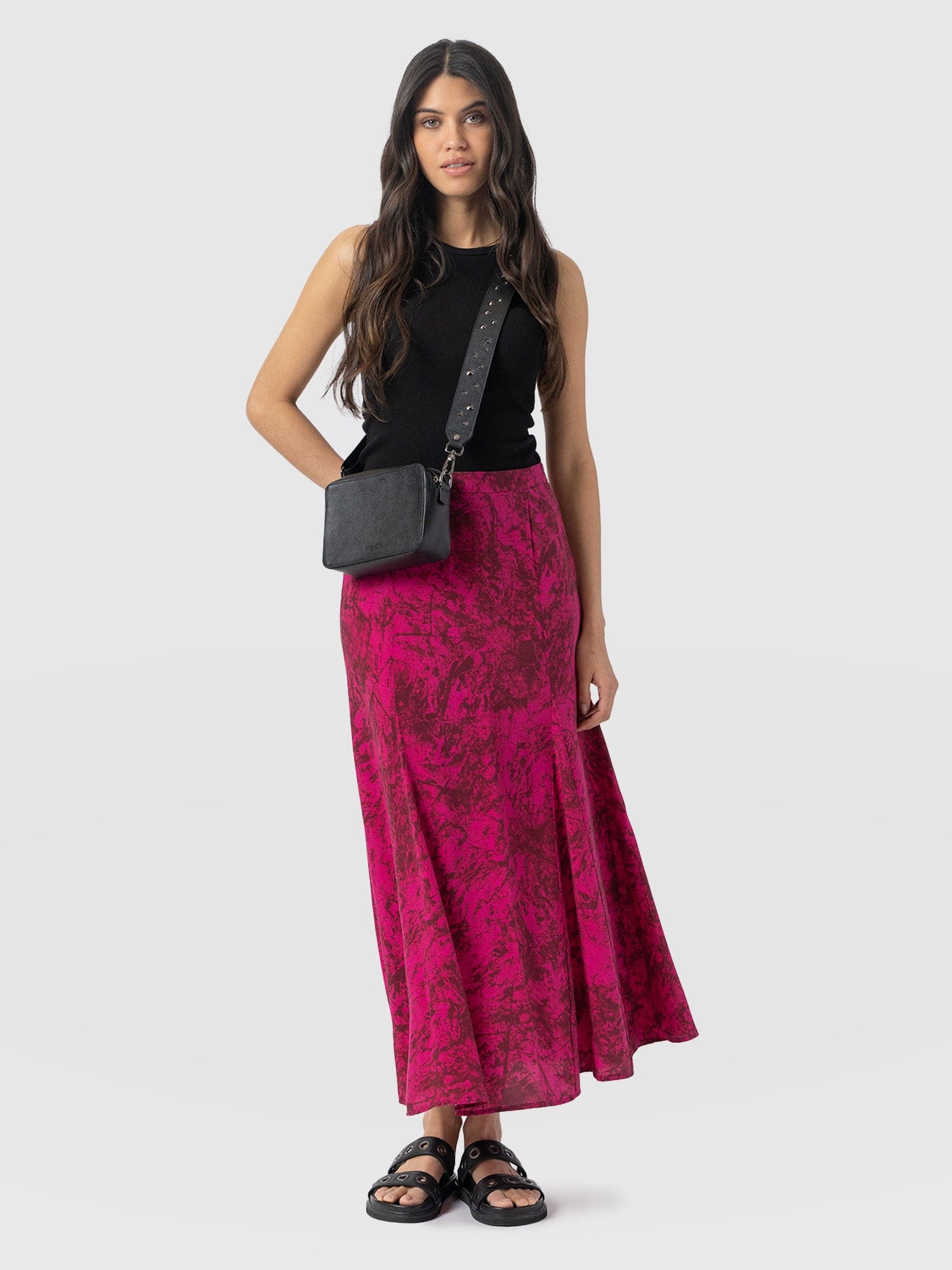 Audrey Skirt Pink Marble - Women's Skirts | Saint + Sofia® US